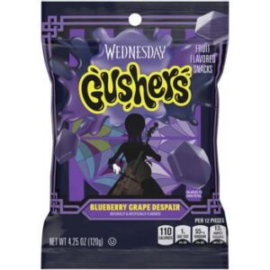 Gushers Wednesday Blueberry Grape Despair 4.25oz Peg Bag 8ct
